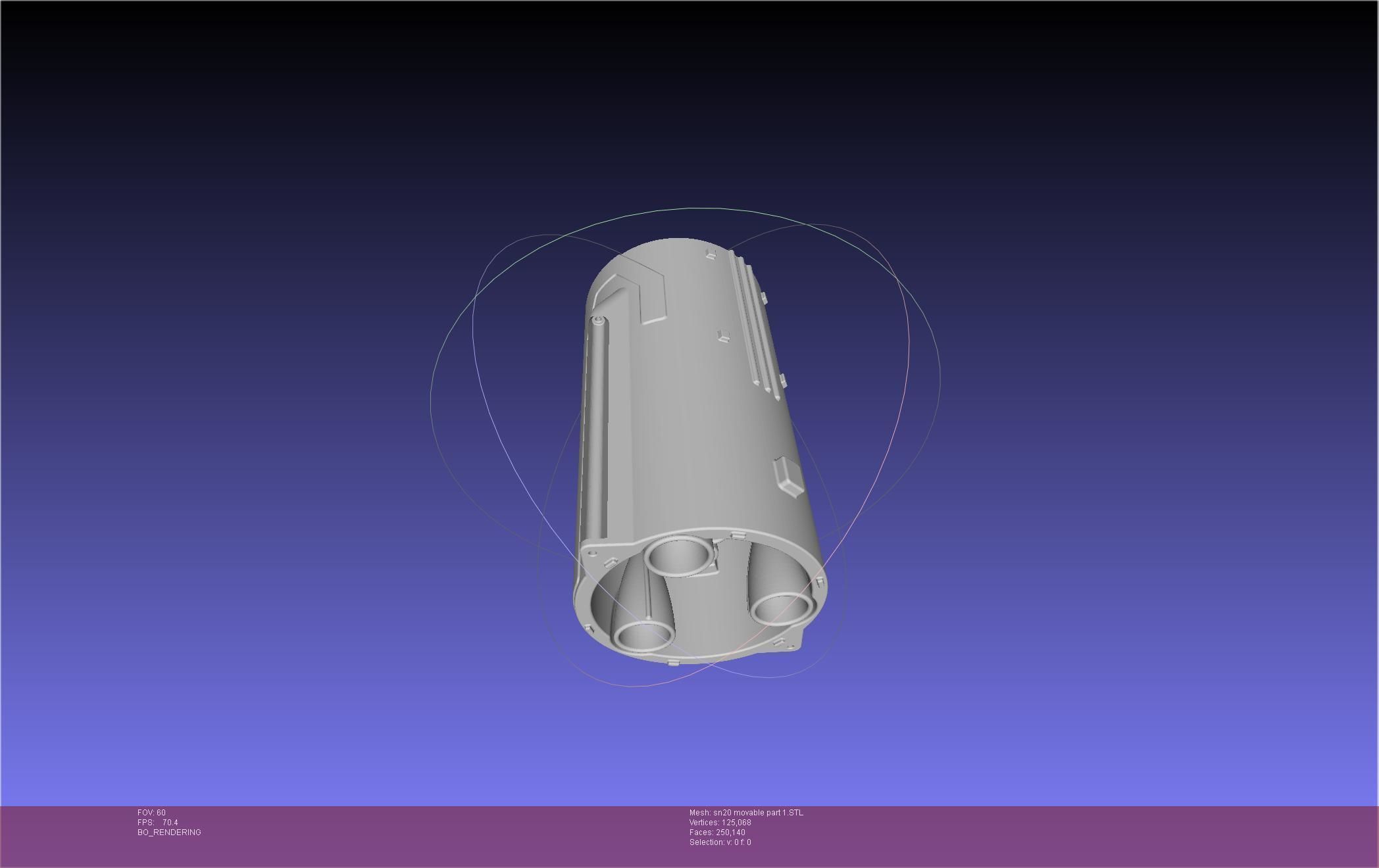 Space X Starship SN20 Basic Movable Joint Assembly 3D print model_54