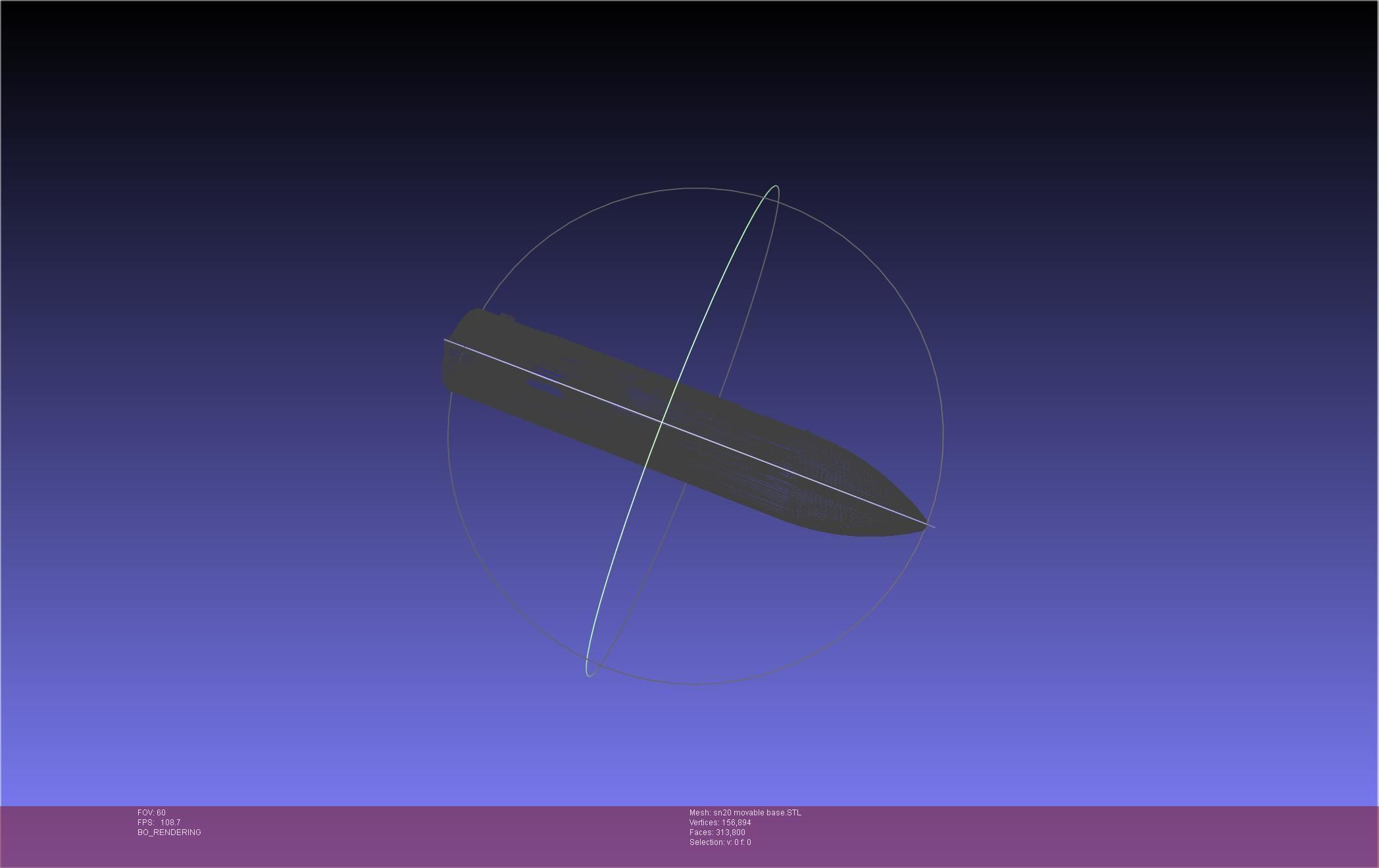 Space X Starship SN20 Basic Movable Joint Assembly 3D print model_18