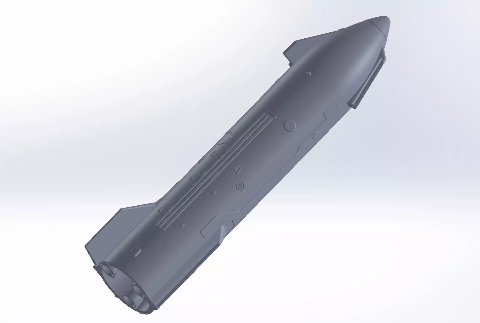 Space X Starship SN20 Basic Movable Joint Assembly 3D print model_0