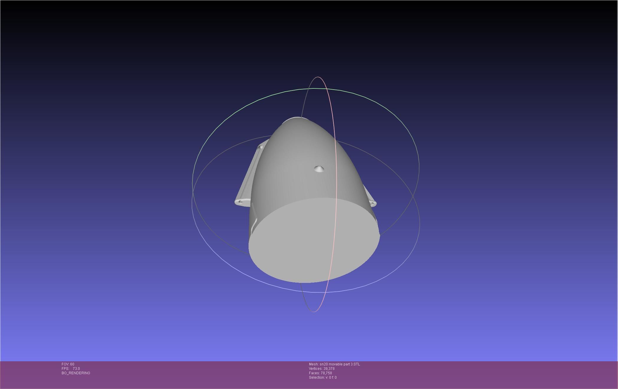 Space X Starship SN20 Basic Movable Joint Assembly 3D print model_72