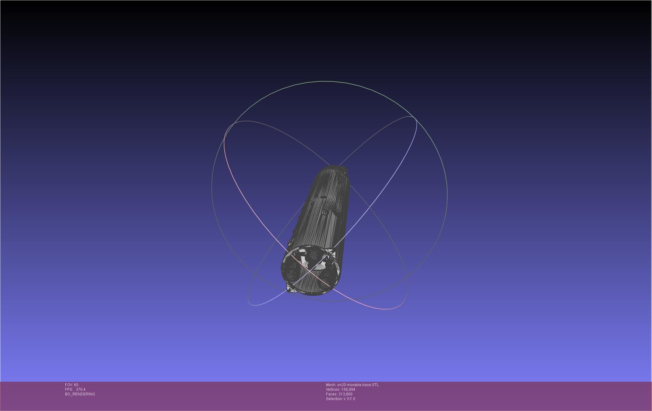 Space X Starship SN20 Basic Movable Joint Assembly 3D print model_13