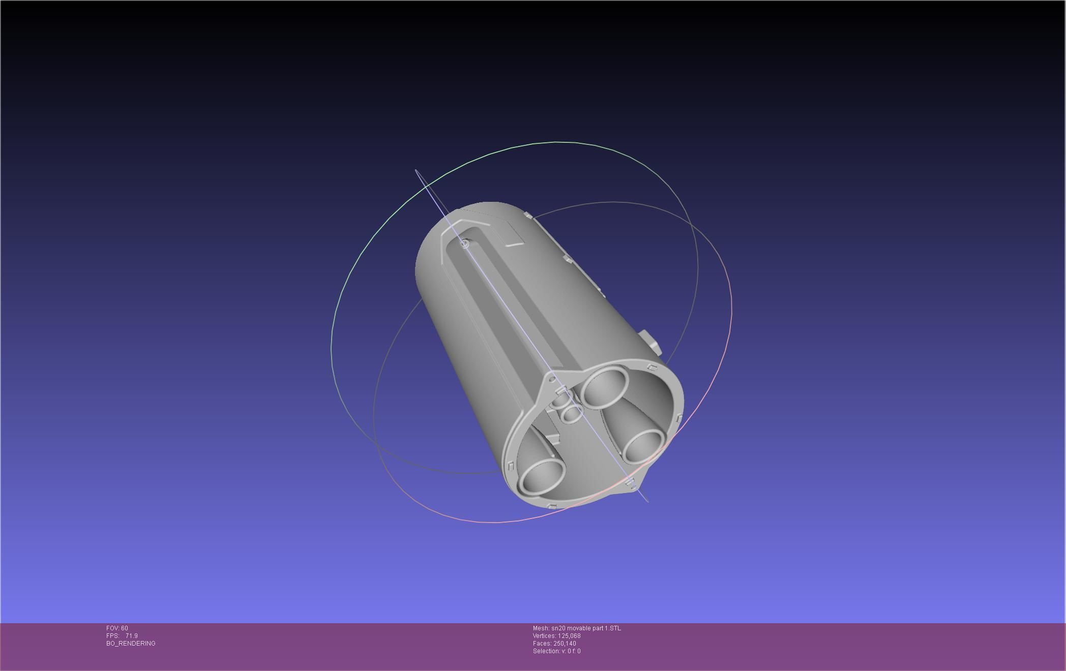 Space X Starship SN20 Basic Movable Joint Assembly 3D print model_56