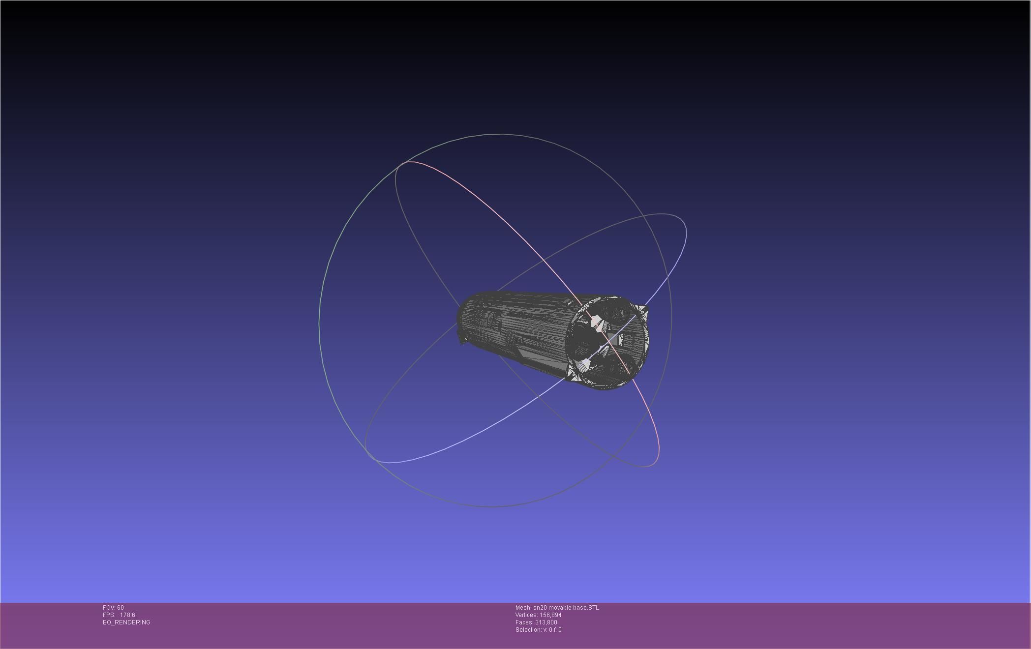Space X Starship SN20 Basic Movable Joint Assembly 3D print model_14