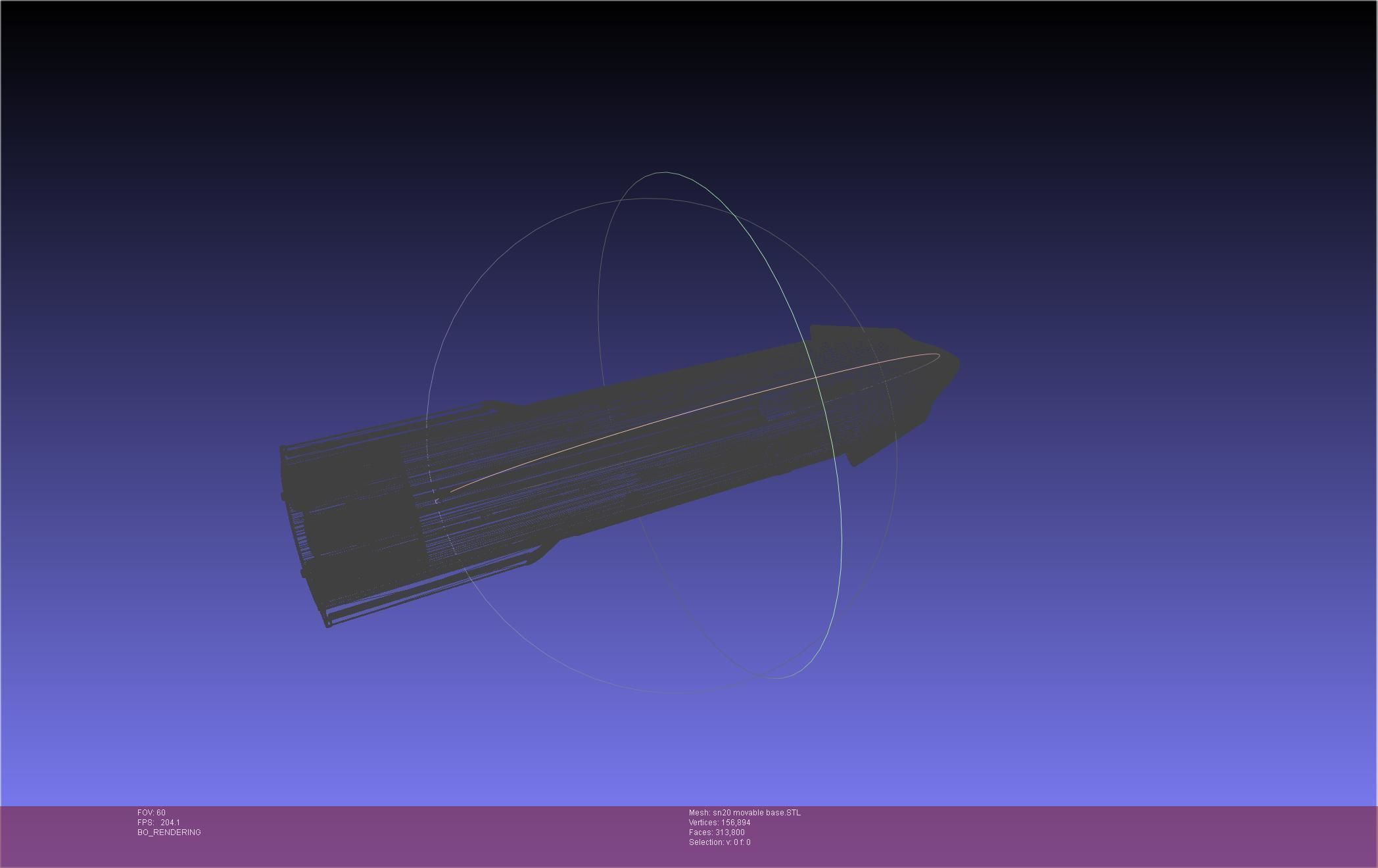 Space X Starship SN20 Basic Movable Joint Assembly 3D print model_21