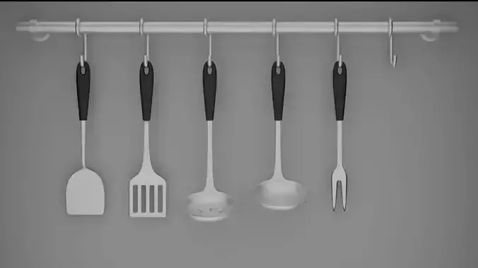Cooking ware Low-poly 3D model