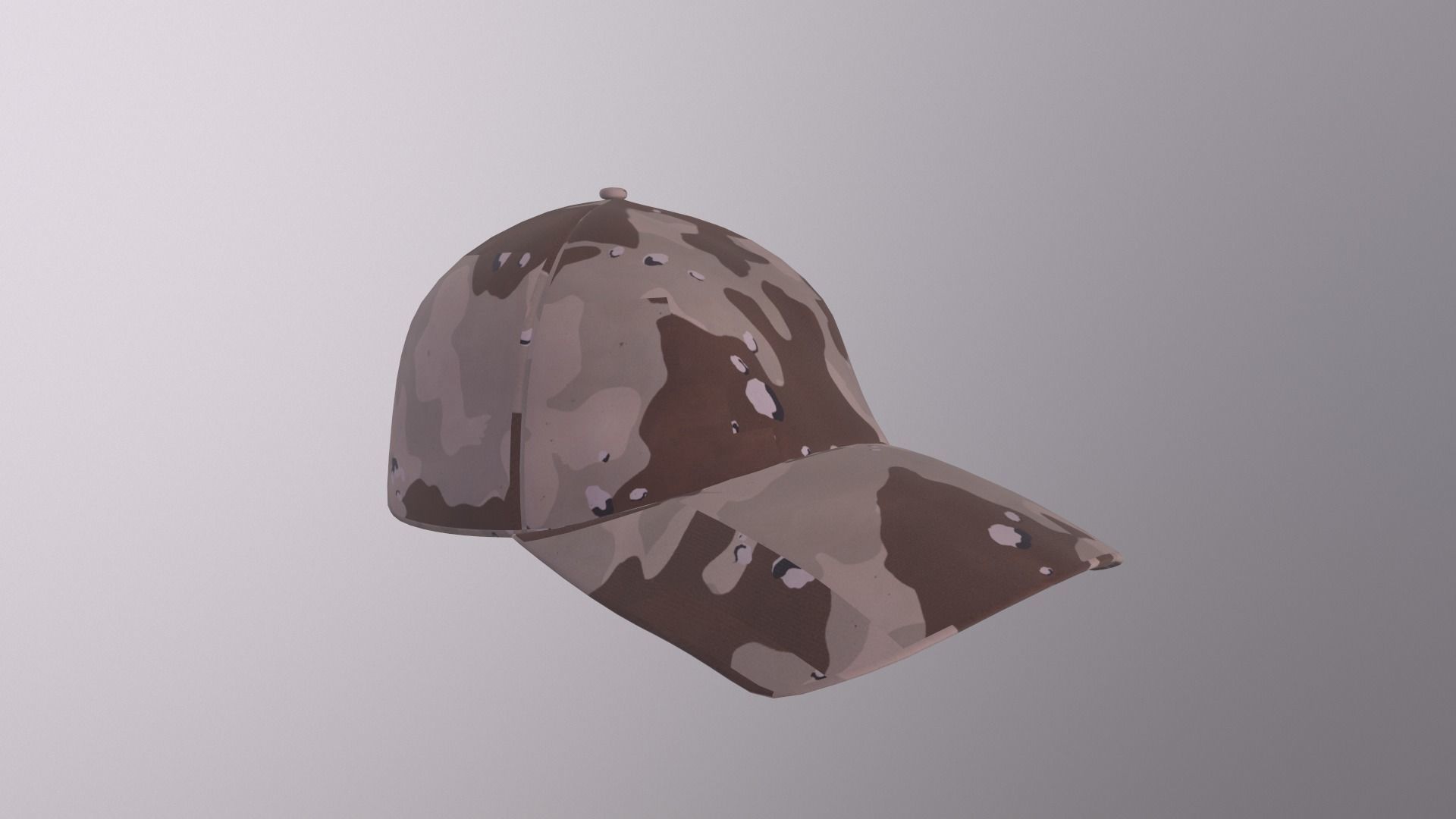 Hat - Como Desert Game Ready Low-poly 3D model_4