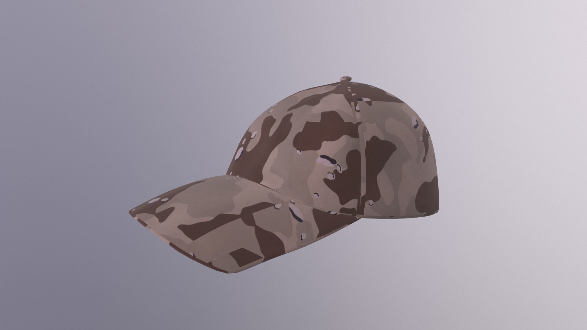 Hat - Como Desert Game Ready Low-poly 3D model_2