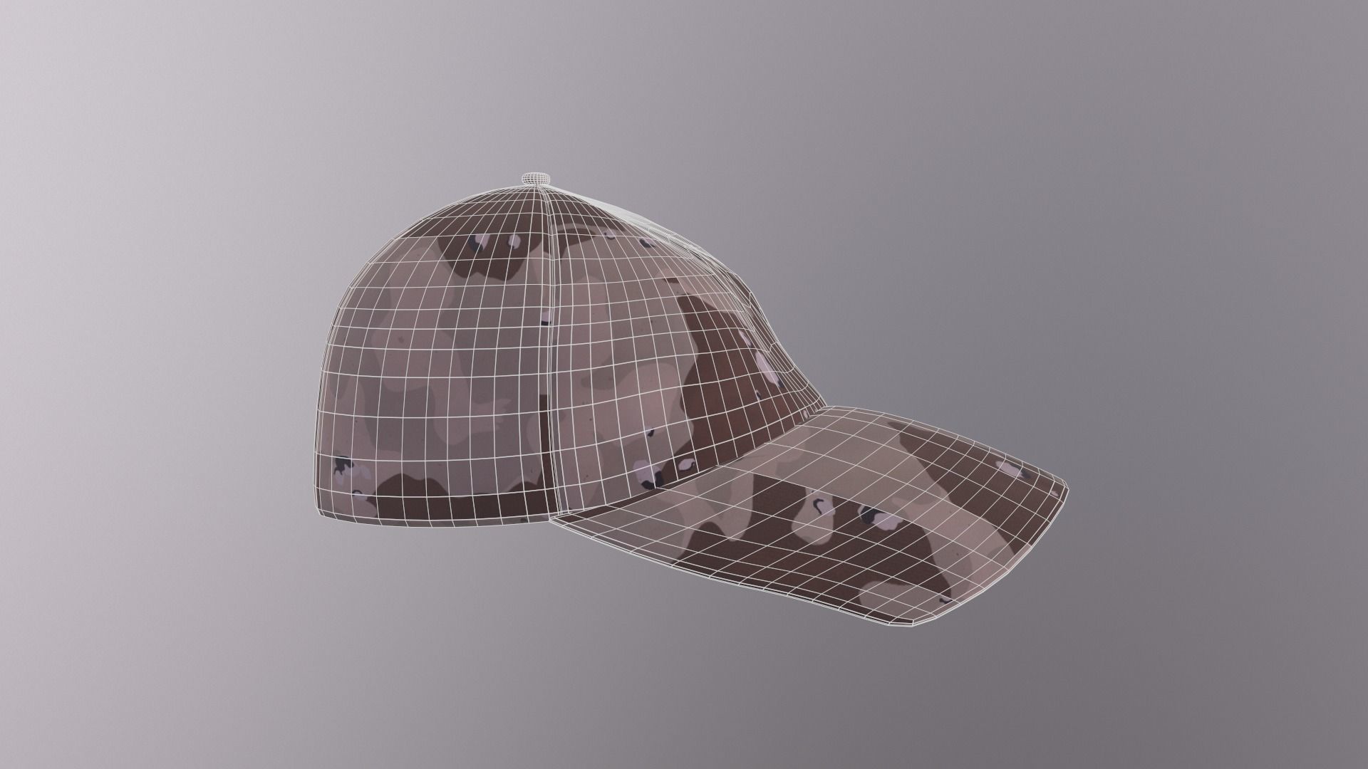 Hat - Como Desert Game Ready Low-poly 3D model_7