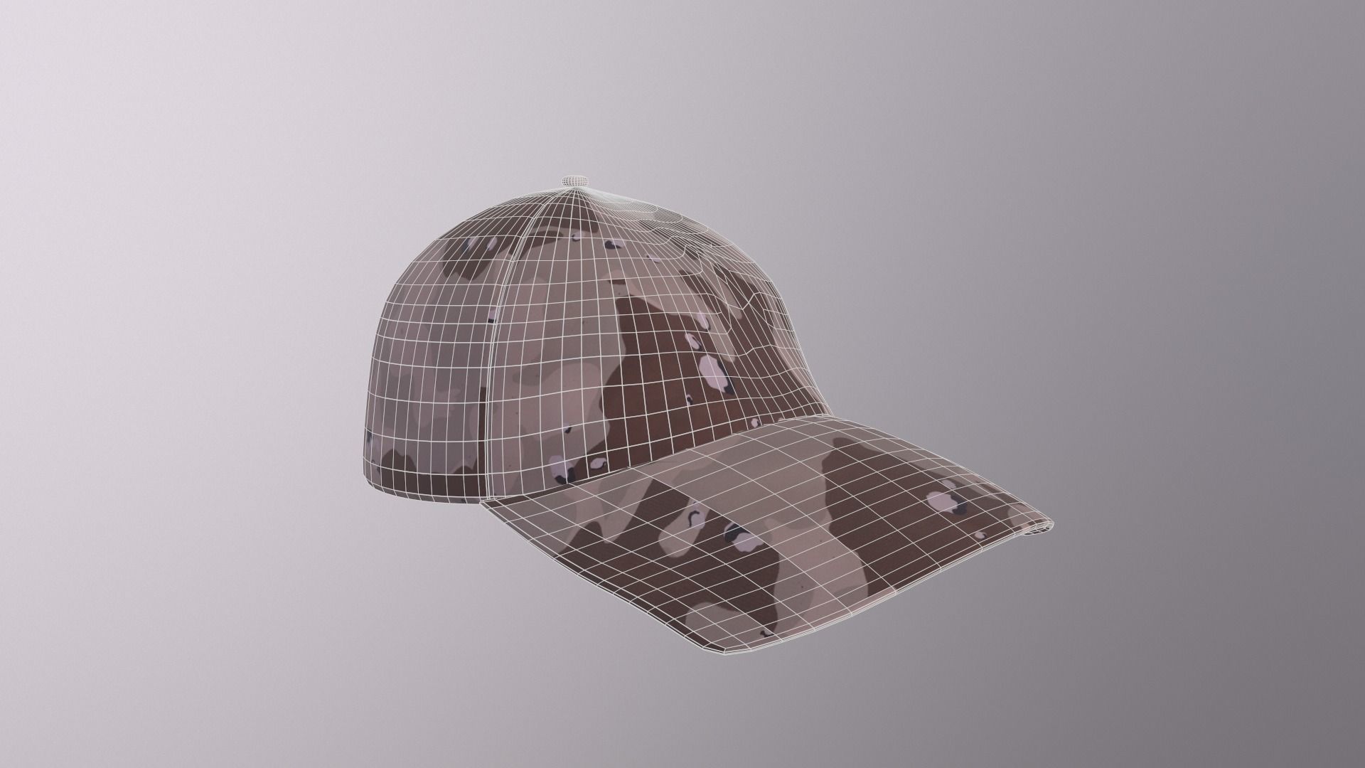 Hat - Como Desert Game Ready Low-poly 3D model_5