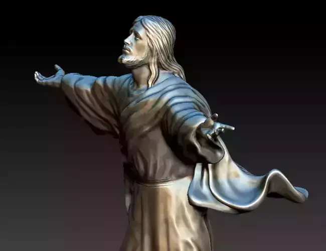 Jesus go to heaven statue