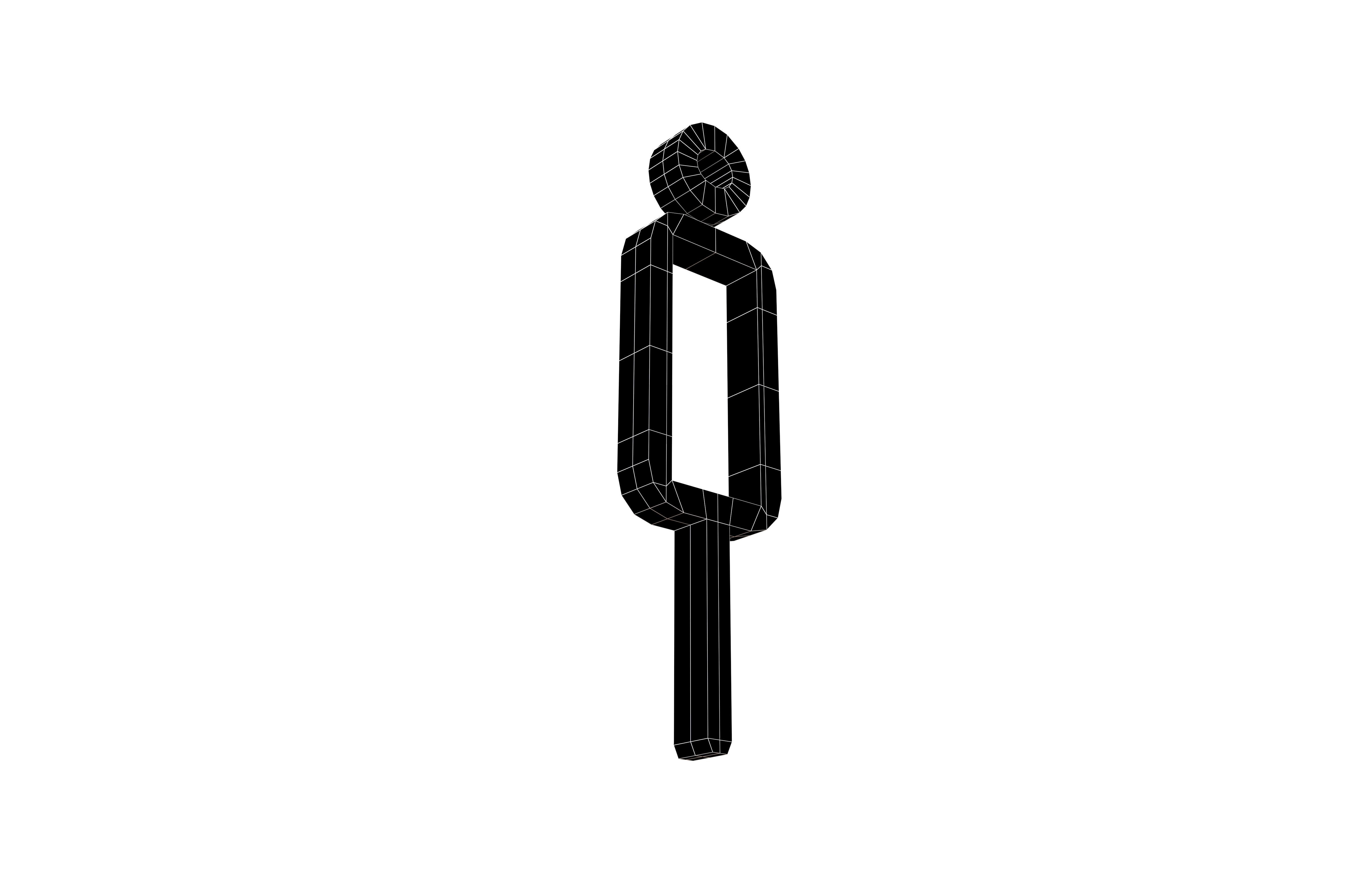 Boy Symbol v1 001 Low-poly 3D model_8
