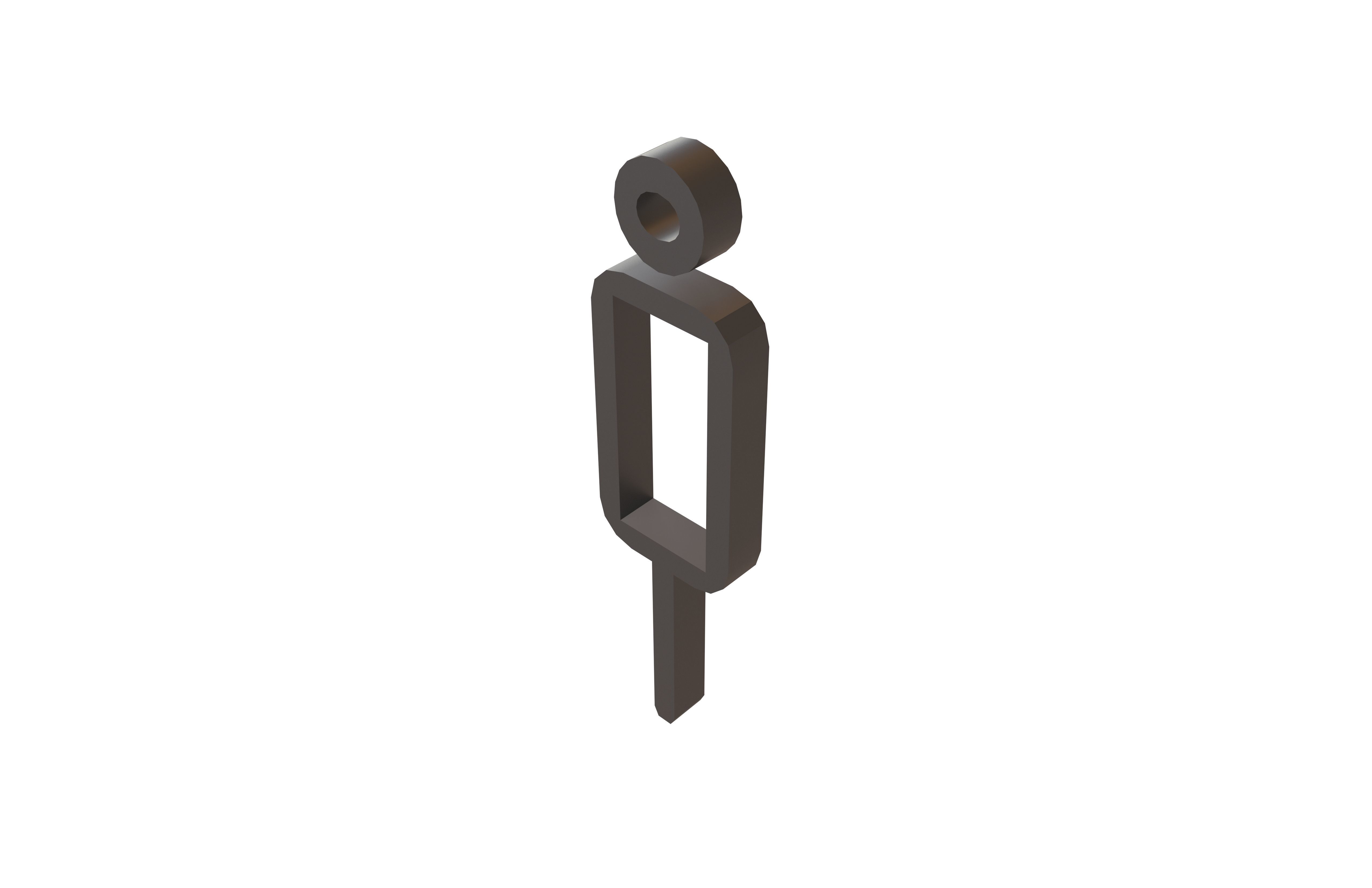 Boy Symbol v1 001 Low-poly 3D model_3
