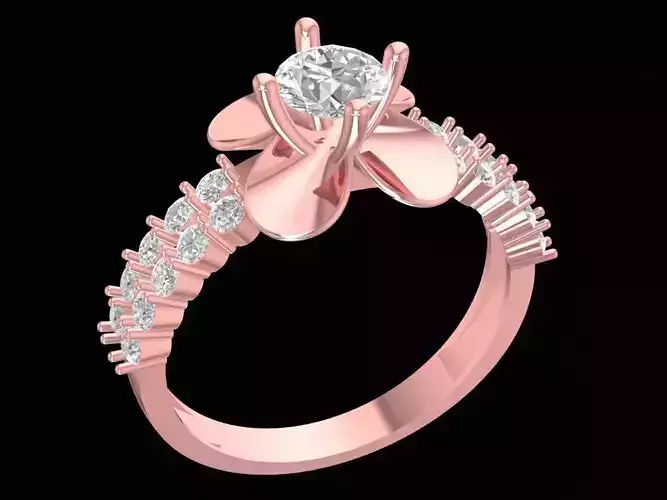 Floral Diamond Ring for Women 2541