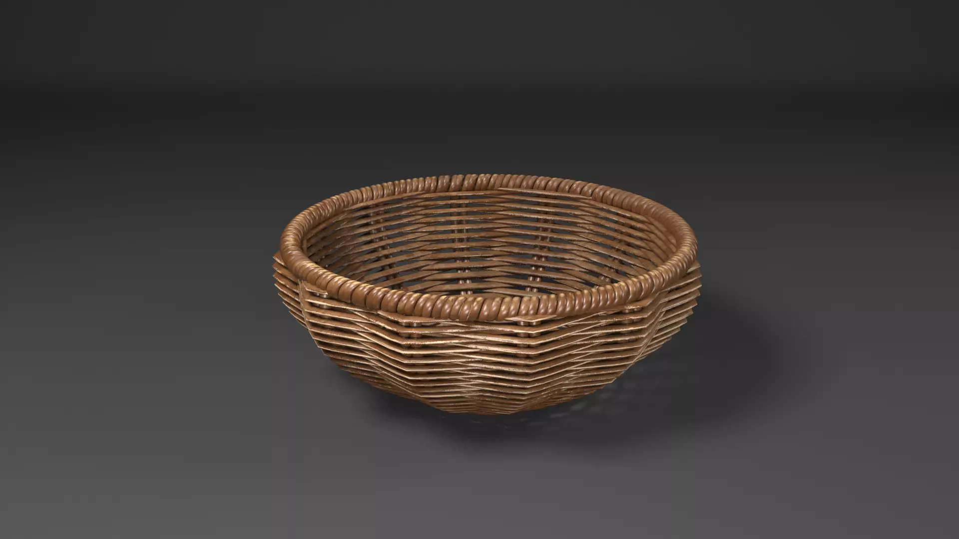 Basket wicker Free 3D model