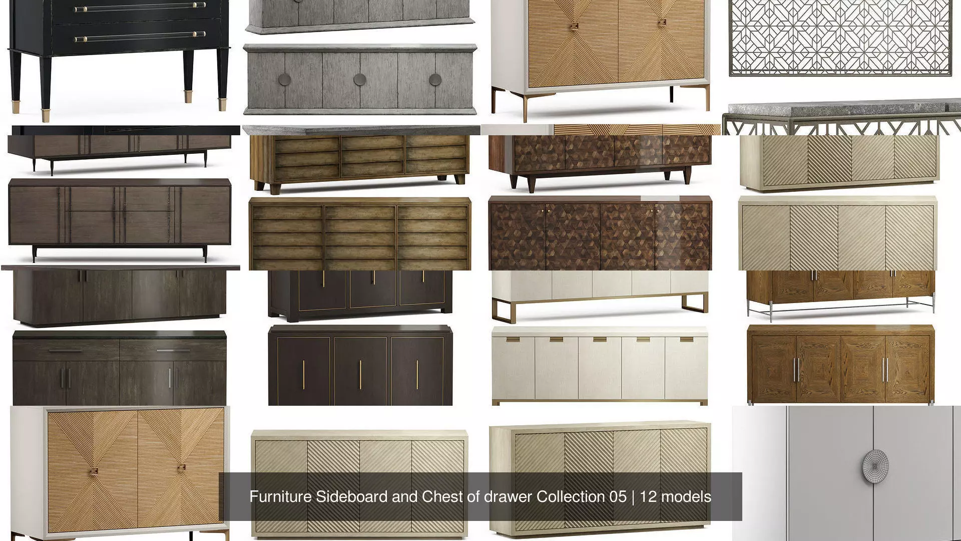 Furniture Sideboard and Chest of drawer Collection 05 _1