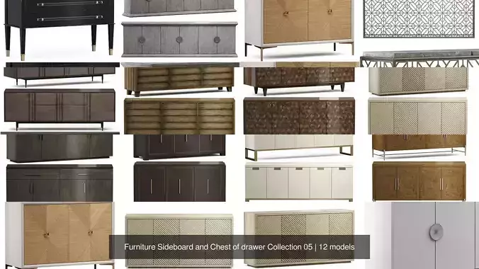Furniture Sideboard and Chest of drawer Collection 05