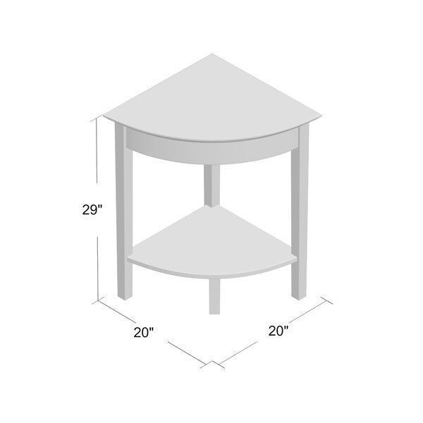 Hilderbrand Triangular Plant Stand End Side Table 3D model_2