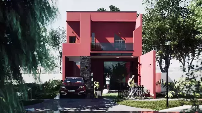 Revit Minimalist  House design