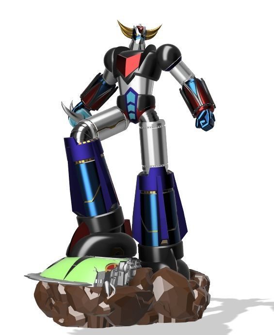 BIG SIZE 64cm grendizer goldorak goldlake statue  3d model 3D print model_5