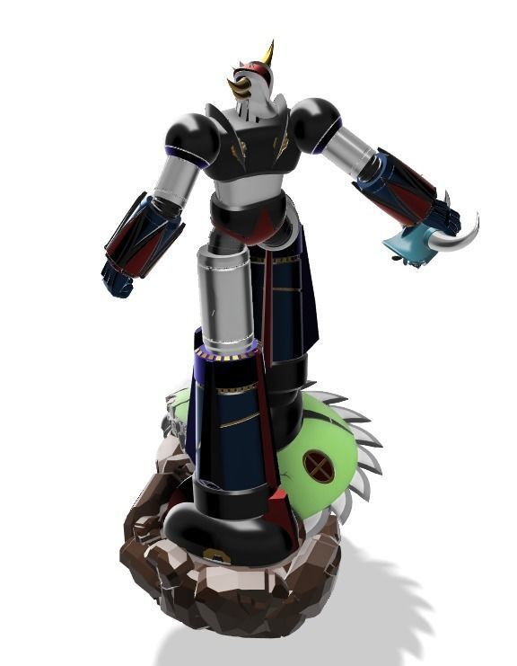 BIG SIZE 64cm grendizer goldorak goldlake statue  3d model 3D print model_2