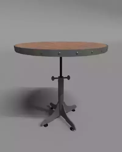 Industrial Round Bar Table