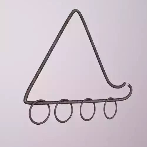 Coat Rack Game Ready Low Poly 3D Model 