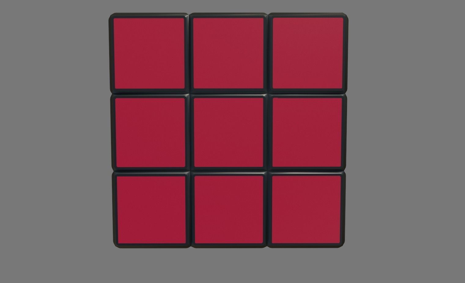 PBR Textured Rubic Cube 3D Model PBR Textured Toy Low-poly 3D model_6