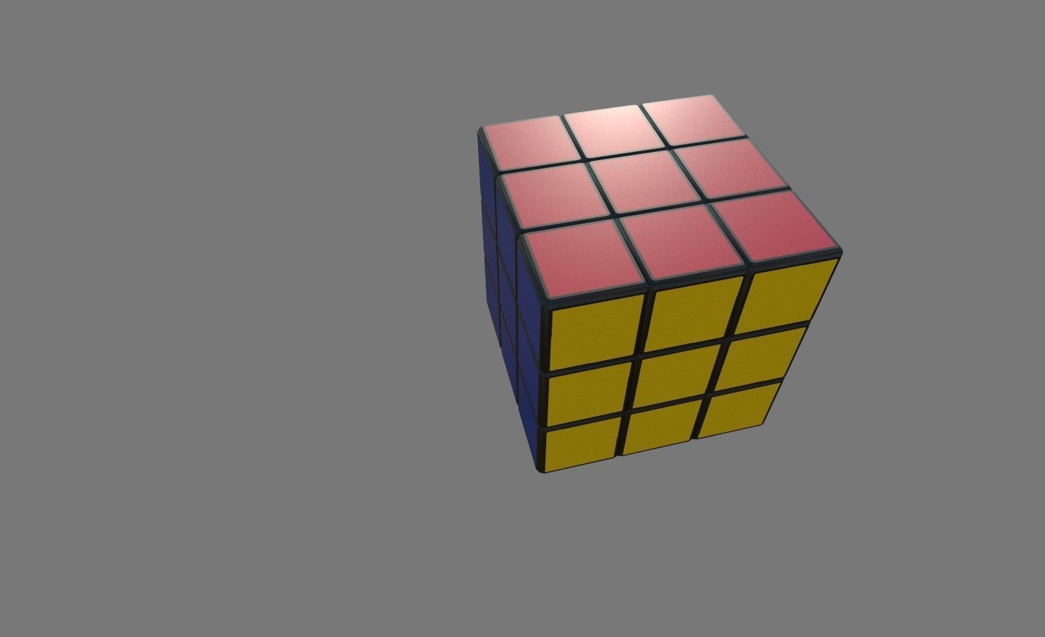 PBR Textured Rubic Cube 3D Model PBR Textured Toy Low-poly 3D model_4