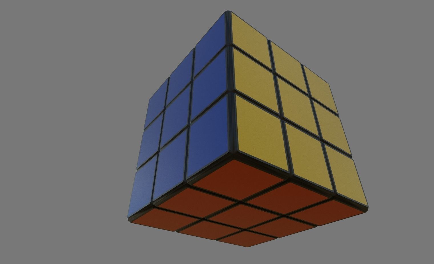 PBR Textured Rubic Cube 3D Model PBR Textured Toy Low-poly 3D model_3