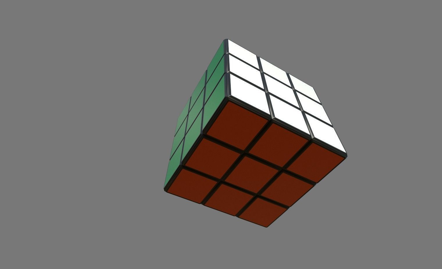 PBR Textured Rubic Cube 3D Model PBR Textured Toy Low-poly 3D model_2