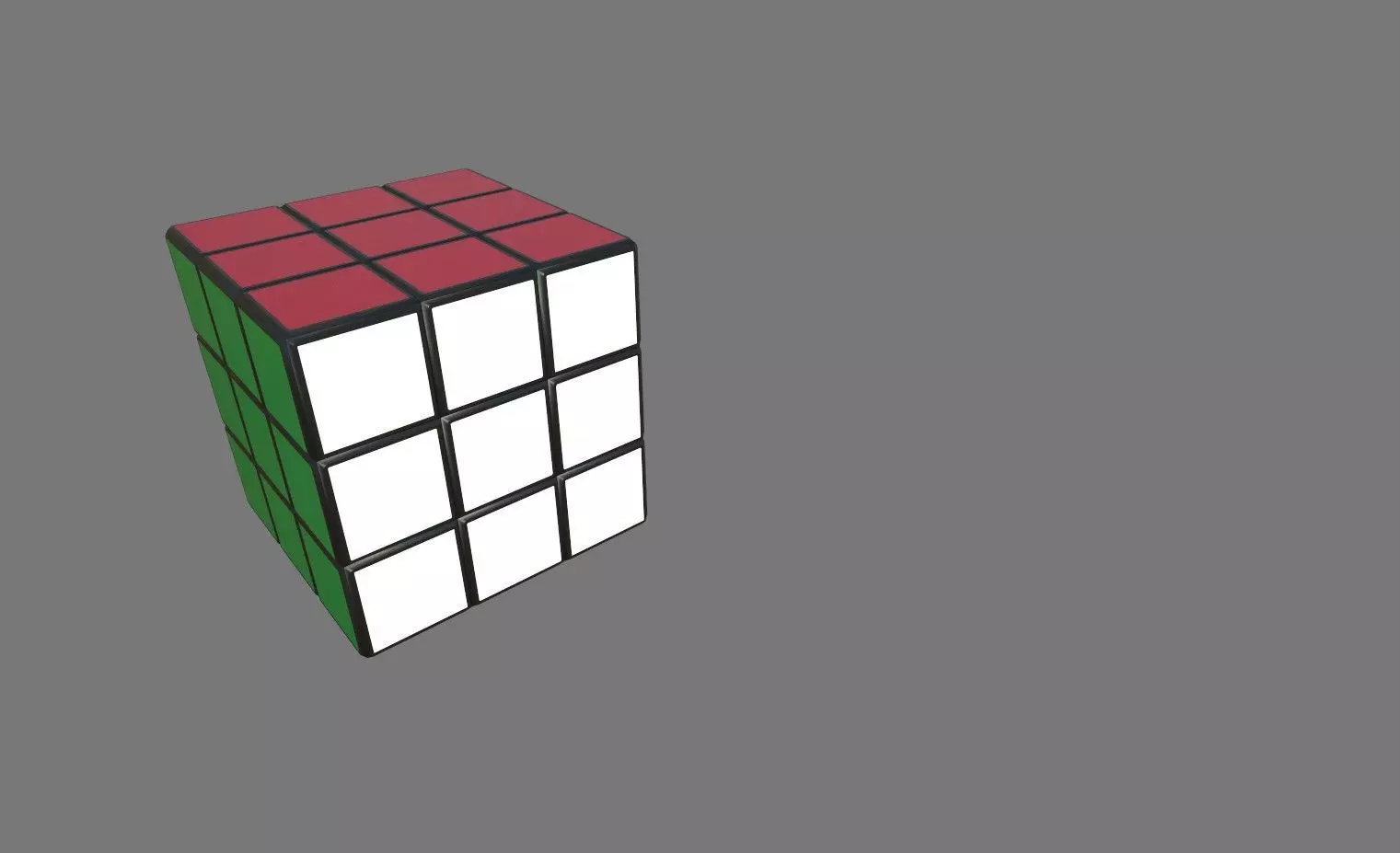 PBR Textured Rubic Cube 3D Model PBR Textured Toy Low-poly 3D model_0