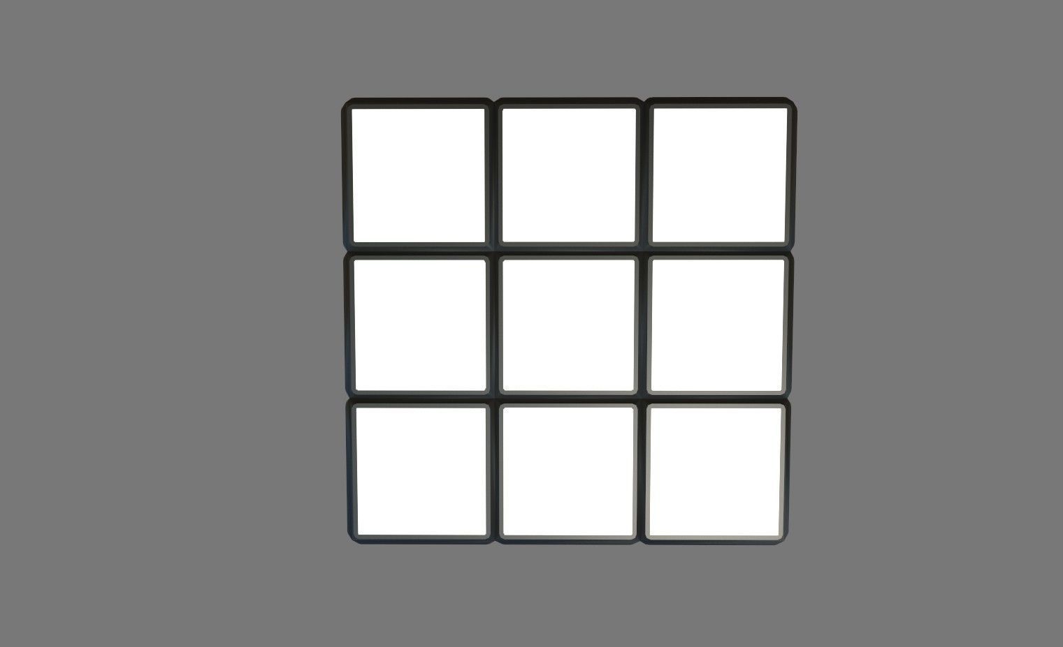 PBR Textured Rubic Cube 3D Model PBR Textured Toy Low-poly 3D model_1