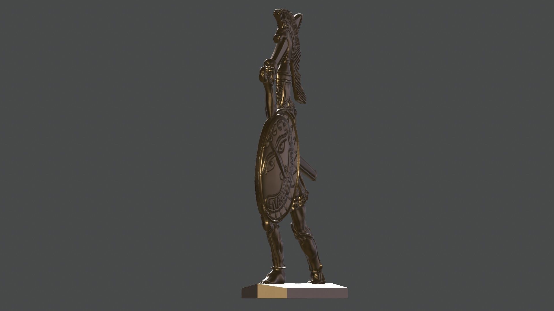 greek hoplite with sword 11 3D print model_20