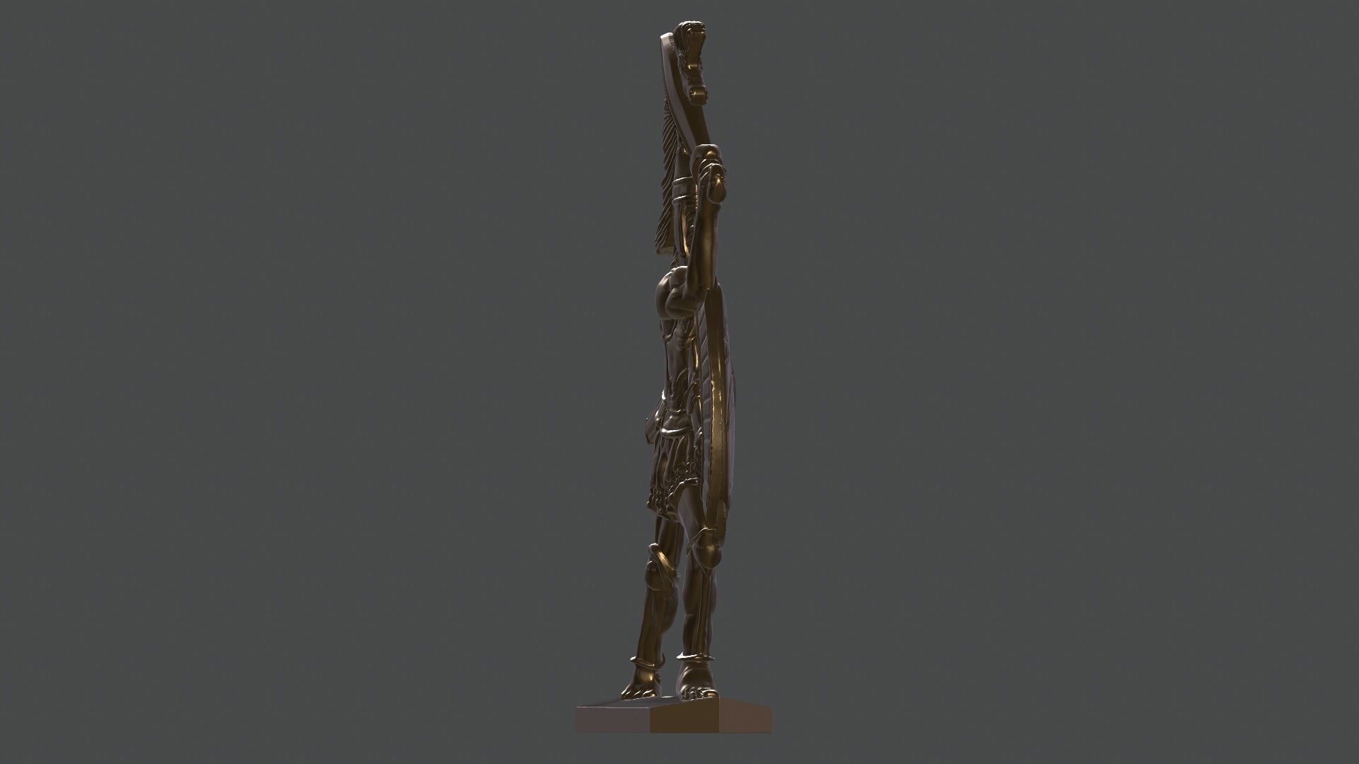 greek hoplite with sword 11 3D print model_23