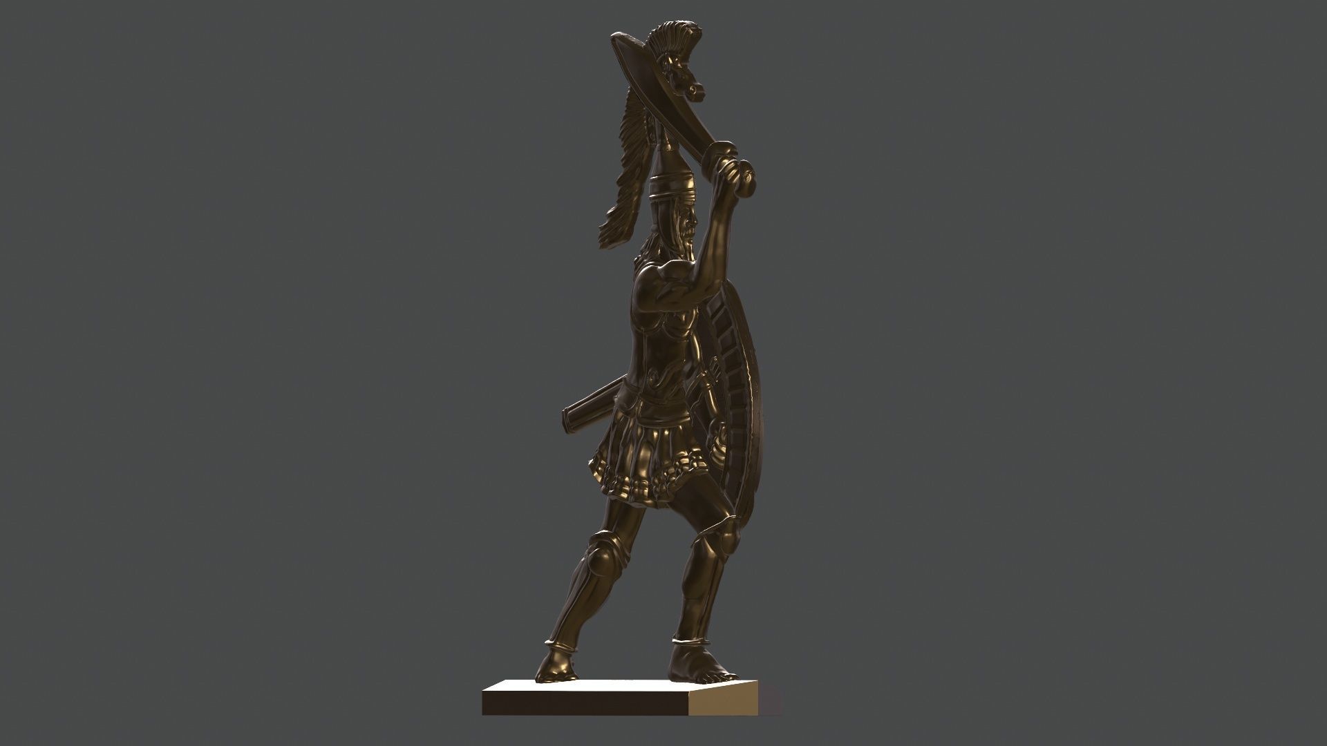 greek hoplite with sword 11 3D print model_25
