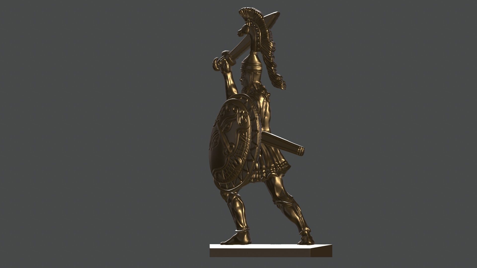 greek hoplite with sword 11 3D print model_13