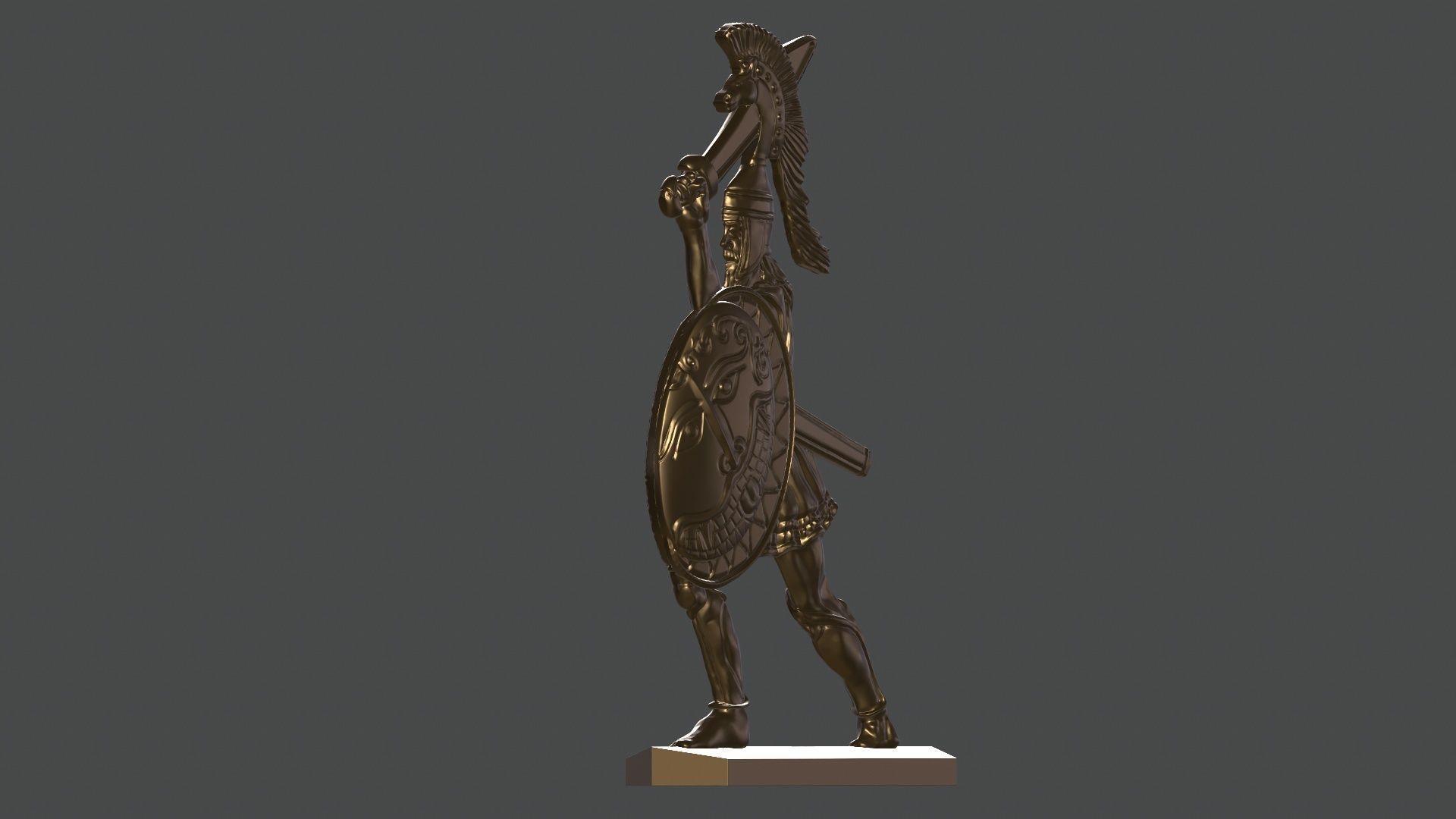 greek hoplite with sword 11 3D print model_19