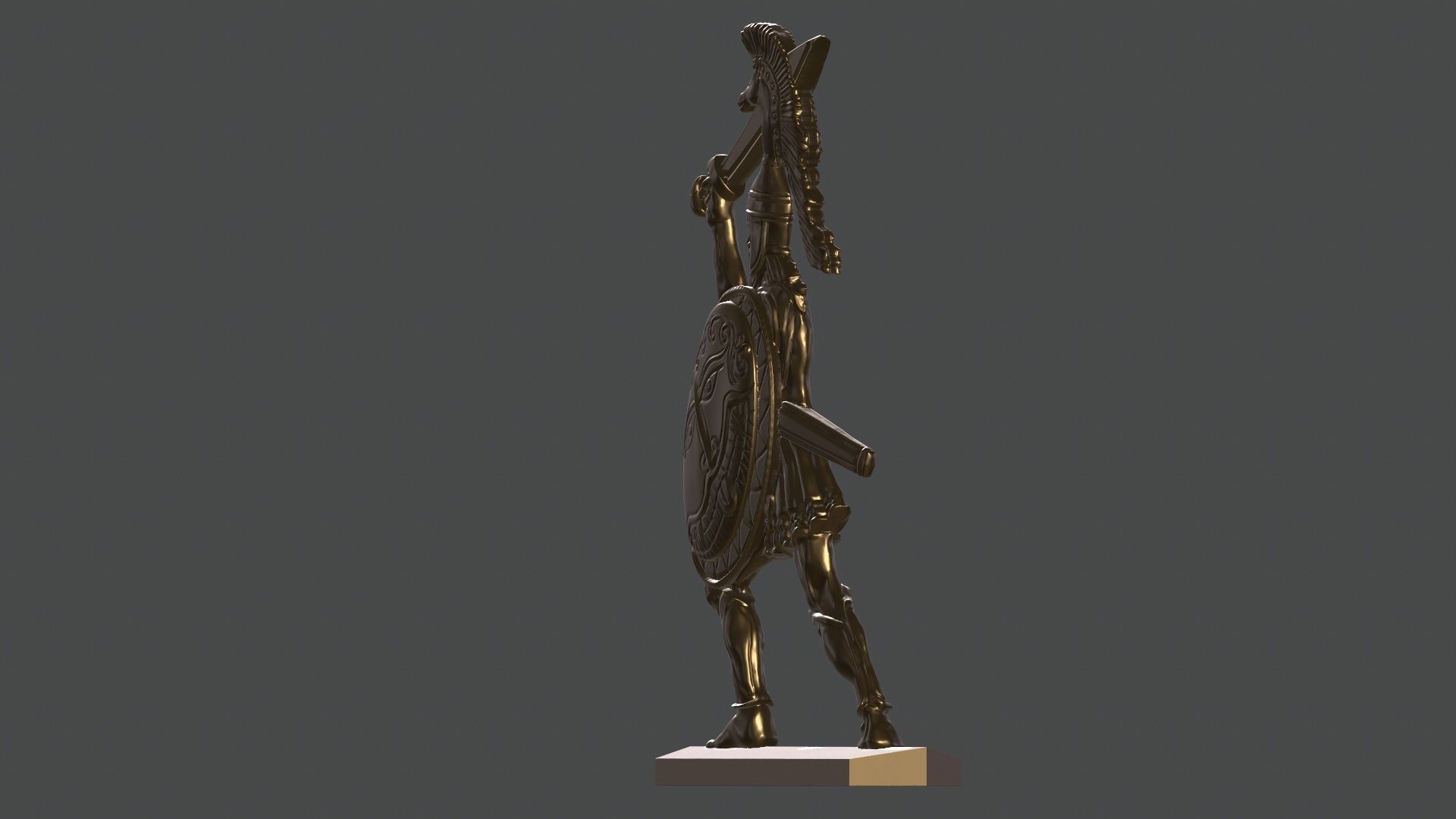 greek hoplite with sword 11 3D print model_11