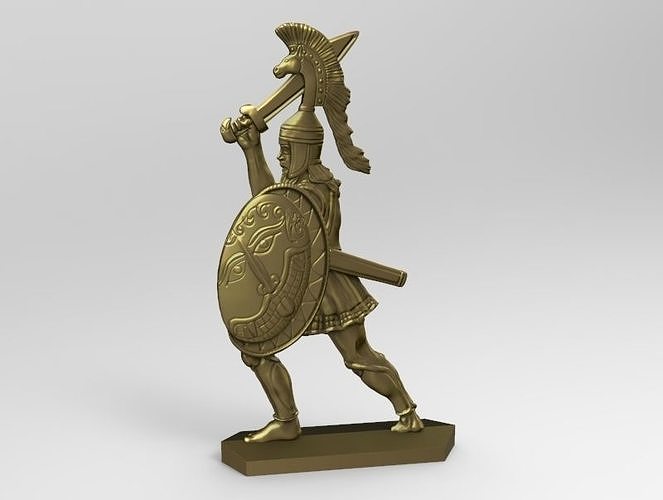 greek hoplite with sword 11 3D print model