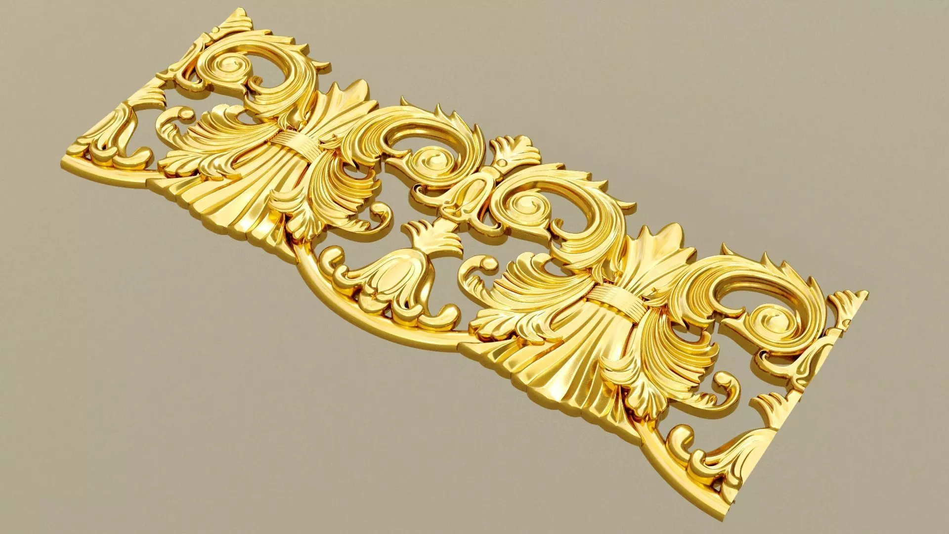 Molding decor 3d model  Low-poly 3D model_0