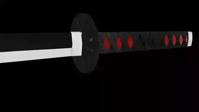 Kamado Tanjiro sword - Kimetsu no Yaiba 3D model 