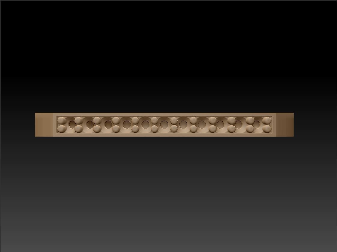 Gold ring line 3D print model_8