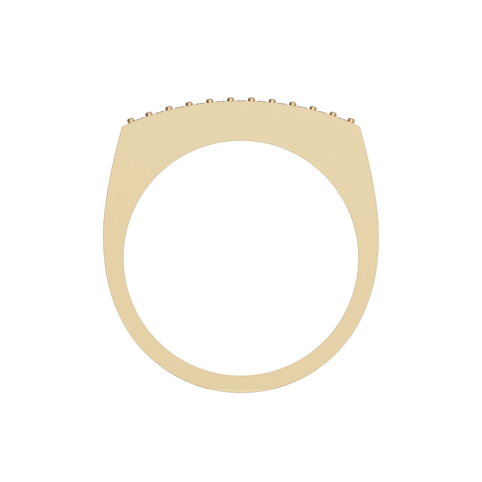 Gold ring line 3D print model_3