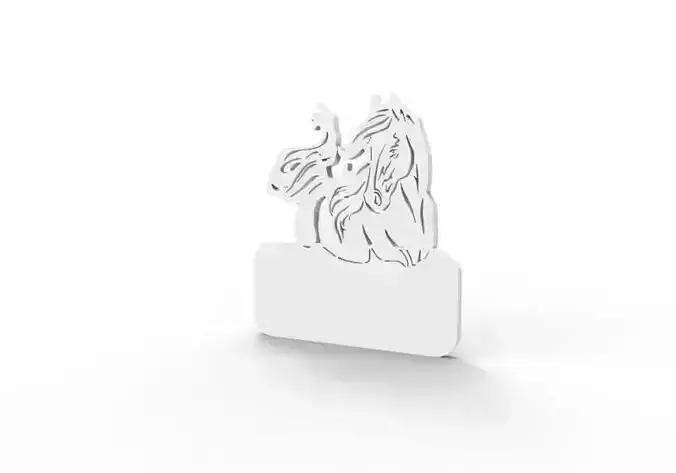 Sign for Horse Stable 3D print model