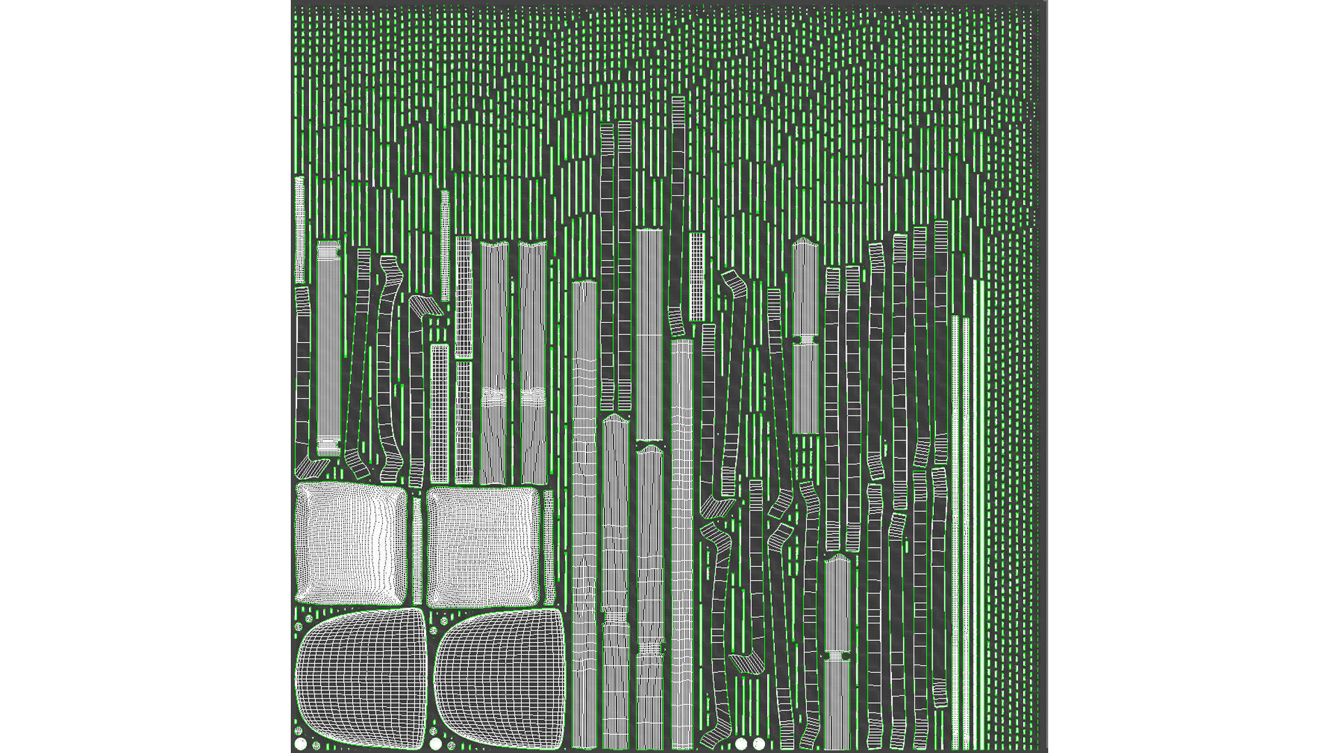 Corda Slate Gray Lounge Chair Low-poly 3D model_20