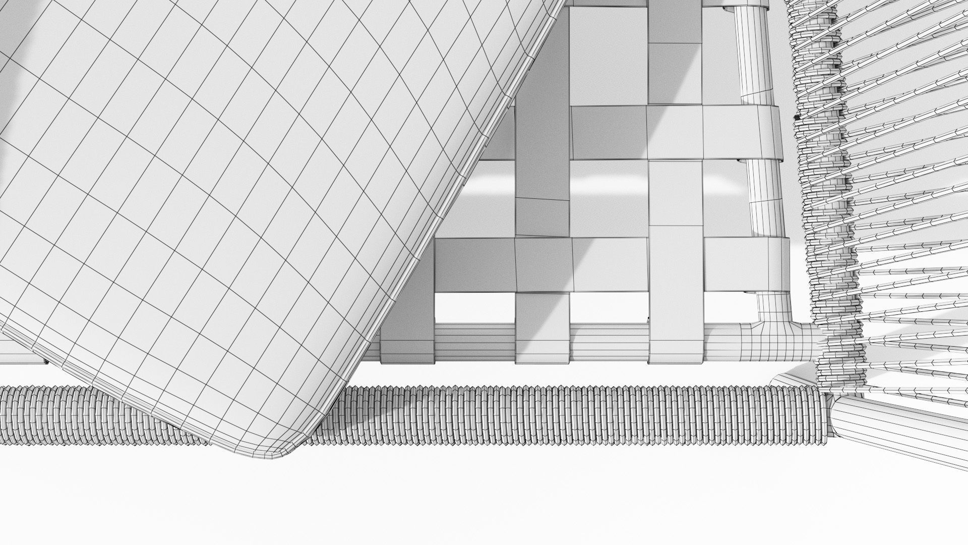 Corda Slate Gray Lounge Chair Low-poly 3D model_11