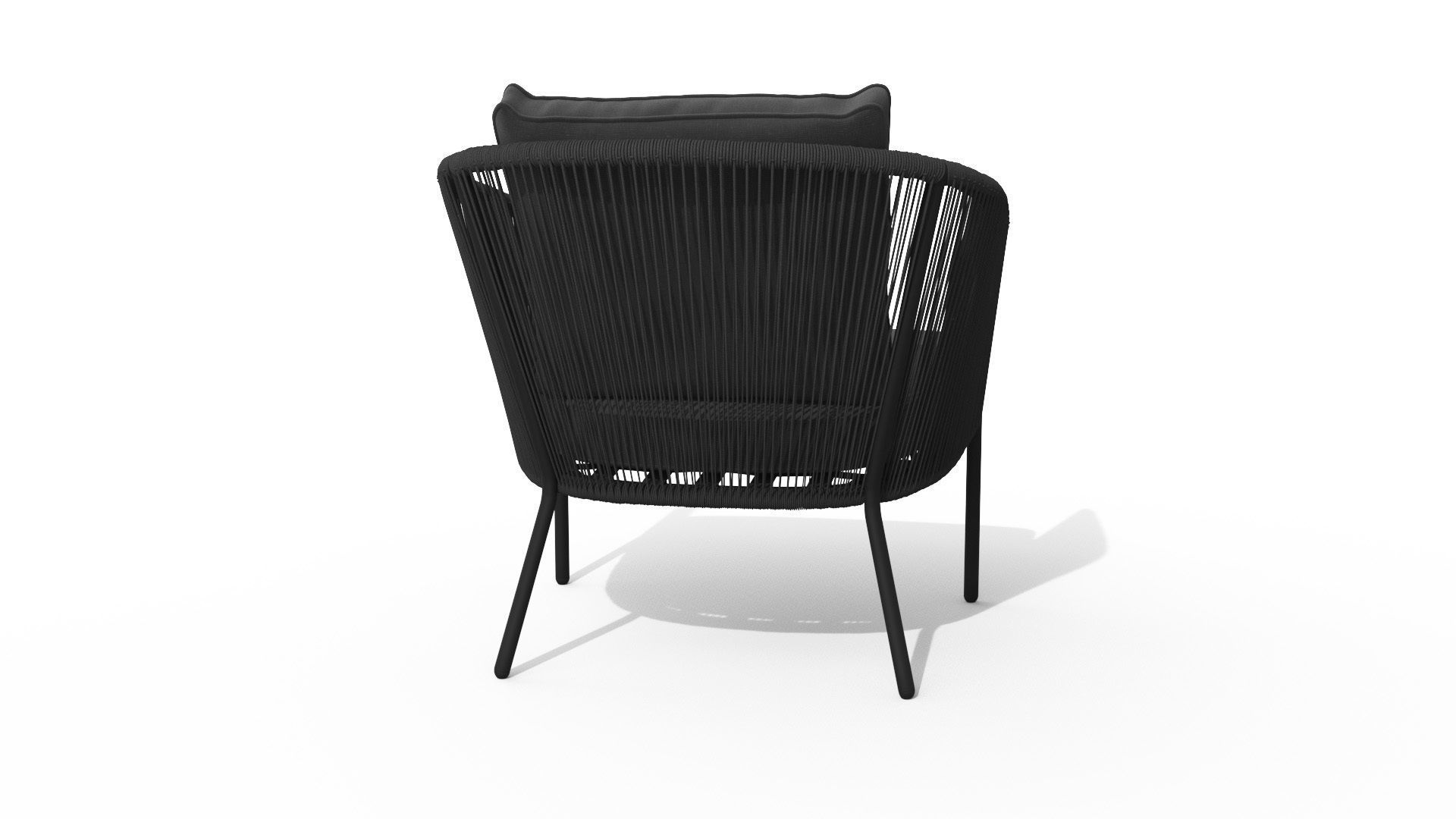 Corda Slate Gray Lounge Chair Low-poly 3D model_25