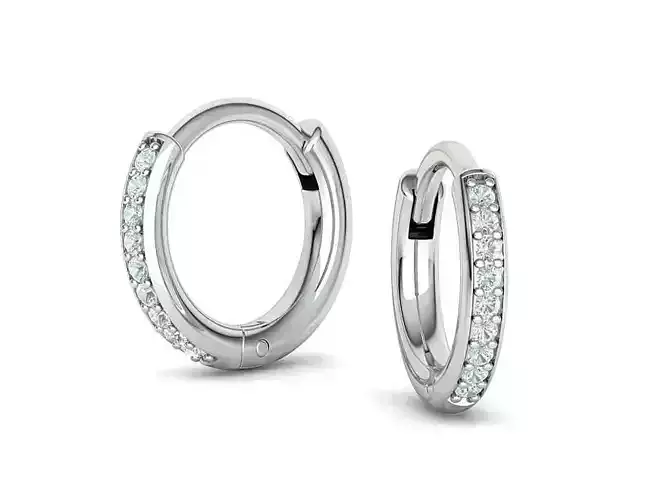 Hoop Earrings 3dmodel Womens Hoop Earrings  3D print model