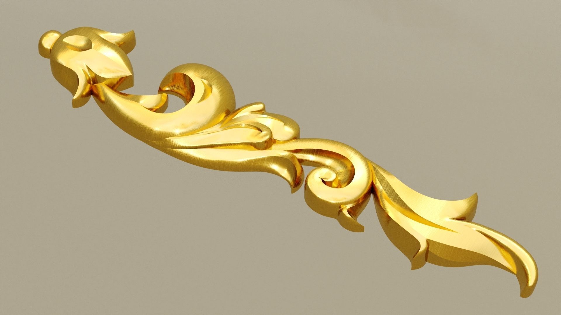 Pattern molding 3d model Low-poly 3D model_4