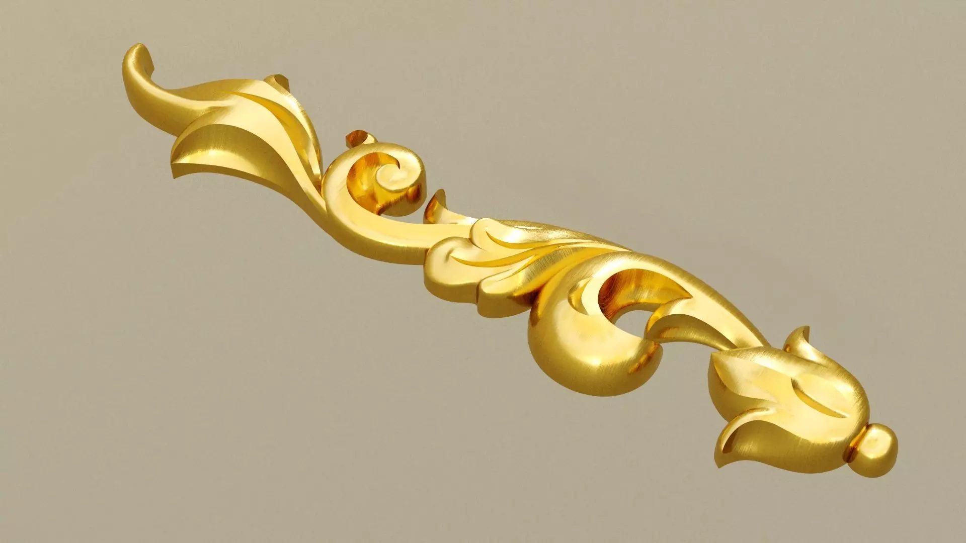 Pattern molding 3d model Low-poly 3D model_0